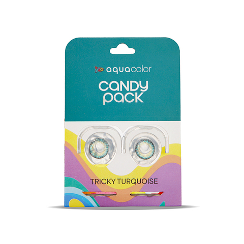 Aquacolor Candypack Aquacolor Tricky Turquoise Candypack Zero Power Dailies right side