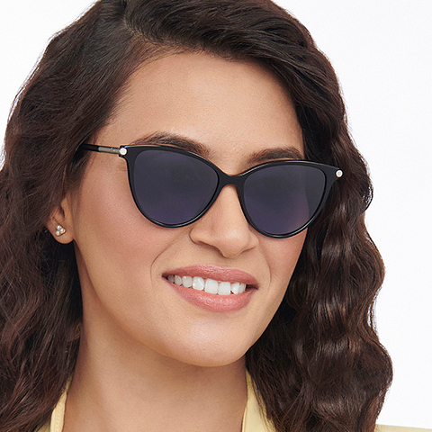 John Jacobs Online Black Full Rim Cat Eye left side John Jacobs Online Black Full Rim Cat Eye left side