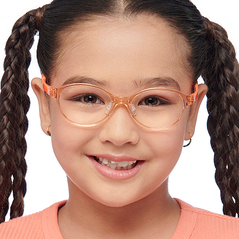 Hooper Screen Glasses Blue-Block Kids Computer Glasses: Orange Transparent Full Rim Oval Kids 8-12 yrs Lenskart Junior LKJ E10067CE-C4 right side Hooper Screen Glasses Blue-Block Kids Computer Glasses: Orange Transparent Full Rim Oval Kids 8-12 yrs Lenskart Junior LKJ E10067CE-C4 right side