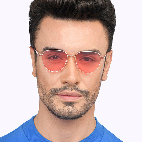 John Jacobs Gold Full Rim Round right side John Jacobs Gold Full Rim Round right side