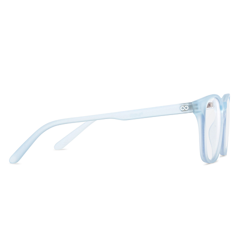 Hooper Screen Glasses Blue Block Phone Screen Glasses : Sky Blue Transparent Sky Blue Transparent Full Rim Wayfarer Hooper Hustlr HP D15011 C6 left side Hooper Screen Glasses Blue Block Phone Screen Glasses : Sky Blue Transparent Sky Blue Transparent Full Rim Wayfarer Hooper Hustlr HP D15011 C6 left side