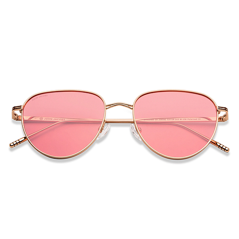John Jacobs Gold Full Rim Round left side John Jacobs Gold Full Rim Round left side