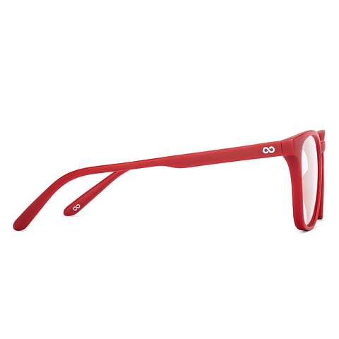 Hooper Screen Glasses Blue Block Phone Screen Glasses : Monza Red Monza Red Full Rim Wayfarer Hooper HP E15011 C3 left side Hooper Screen Glasses Blue Block Phone Screen Glasses : Monza Red Monza Red Full Rim Wayfarer Hooper HP E15011 C3 left side