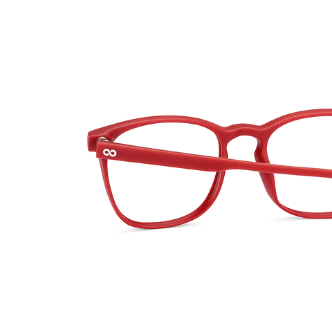 Hooper Screen Glasses Blue Block Phone Screen Glasses : Monza Red Monza Red Full Rim Wayfarer Hooper HP E15011 C3 left side Hooper Screen Glasses Blue Block Phone Screen Glasses : Monza Red Monza Red Full Rim Wayfarer Hooper HP E15011 C3 left side