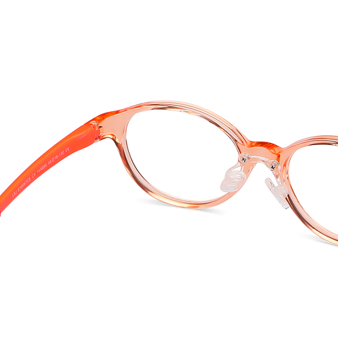 Hooper Screen Glasses Blue-Block Kids Computer Glasses: Orange Transparent Full Rim Oval Kids 8-12 yrs Lenskart Junior LKJ E10067CE-C4 right side Hooper Screen Glasses Blue-Block Kids Computer Glasses: Orange Transparent Full Rim Oval Kids 8-12 yrs Lenskart Junior LKJ E10067CE-C4 right side