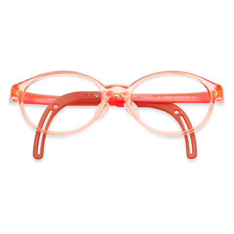 Hooper Screen Glasses Blue-Block Kids Computer Glasses: Orange Transparent Full Rim Oval Kids 8-12 yrs Lenskart Junior LKJ E10067CE-C4 left side Hooper Screen Glasses Blue-Block Kids Computer Glasses: Orange Transparent Full Rim Oval Kids 8-12 yrs Lenskart Junior LKJ E10067CE-C4 left side