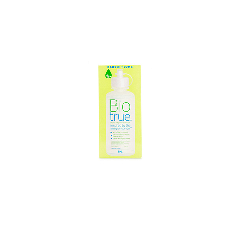 Bausch & Lomb Bio True 120ml Contact Lens Solution left side Bausch & Lomb Bio True 120ml Contact Lens Solution left side